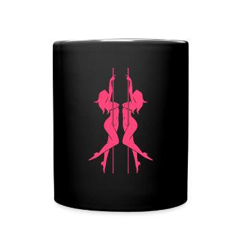Women's pole dancing pole dancing - Full Colour Mug - black - Front