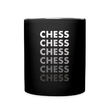 Chess Player Chess - Tasse einfarbig - Schwarz - Vorne