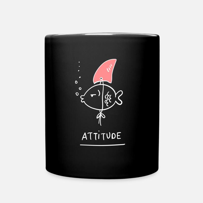 Poisson d'attitude - Mug uni - noir
