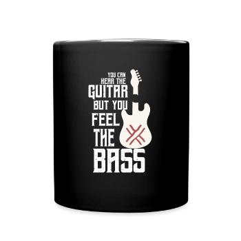 Feel the bass - Bassist guitare - Mug uni - noir - Devant