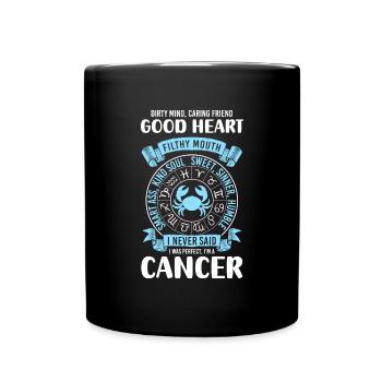 Signe du zodiaque signe du zodiaque lune - Mug uni - noir - Devant