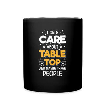 Board Games Dice Figure Card Game - Full Colour Mug - black - Front