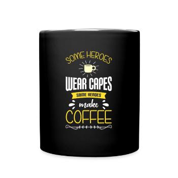 Espresso coffee bean coffee lovers - Full Colour Mug - black - Front