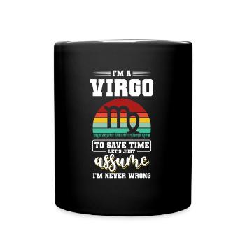 Horoscope Vierge Planète - Mug uni - noir - Devant