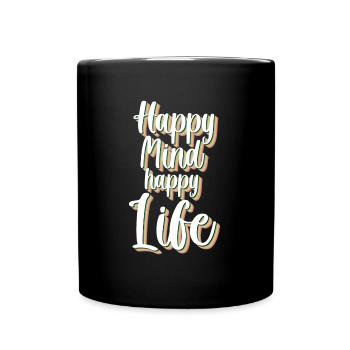 Cloverleaf Positive Holiday - Full Colour Mug - black - Front