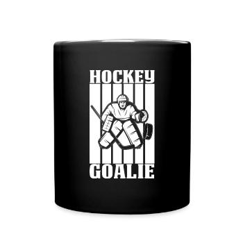 Hockey Goalkeeper Ice Hockey Goalkeeper Sports Club - Full Colour Mug - black - Front