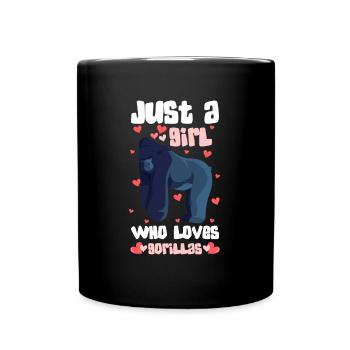 Zoo d'haltérophilie des gorilles - Mug uni - noir - Devant