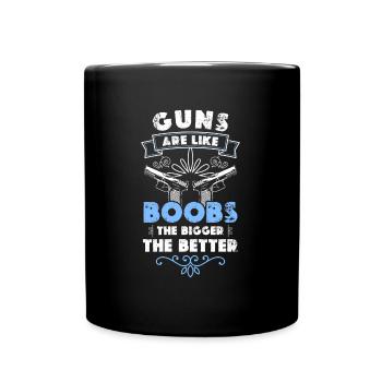 Weapon Ammunition Gun Owners Freedom - Full Colour Mug - black - Front