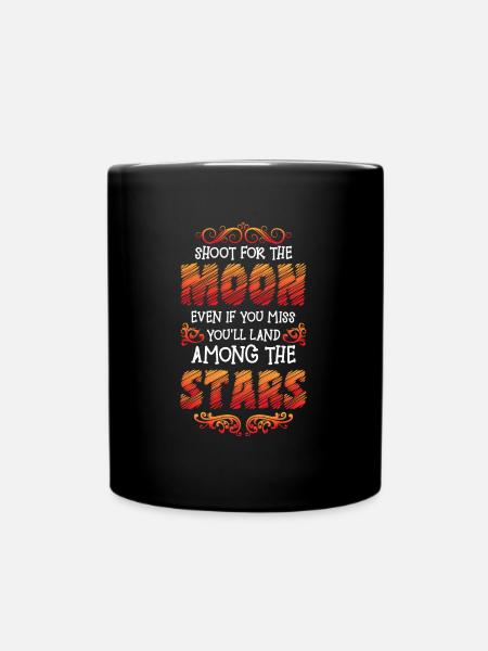 Sterne Sonne - Tasse einfarbig - Schwarz