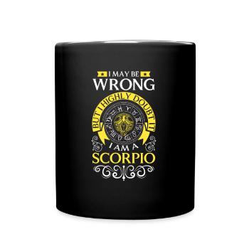 Zodiac sign birthday sting November - Full Colour Mug - black - Front