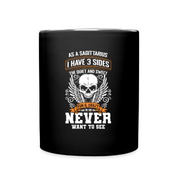 Horoskop Astrologie Monat - Tasse einfarbig - Schwarz - Vorne