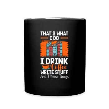 Writers Literature Authors - Full Colour Mug - black - Front