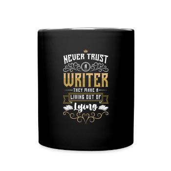 Book Hobby Poetry - Full Colour Mug - black - Front