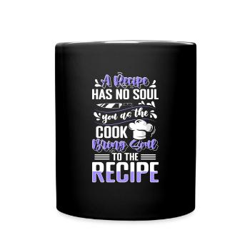Kochen Chef Kochlöffel - Tasse einfarbig - Schwarz - Vorne