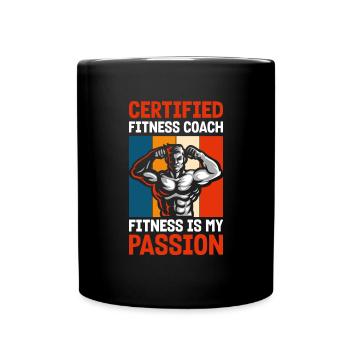 Gym Train Pumps Athletes - Full Colour Mug - black - Front