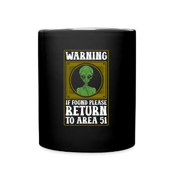 Extraterrestrial Mars Human Aliens - Full Colour Mug - black - Front
