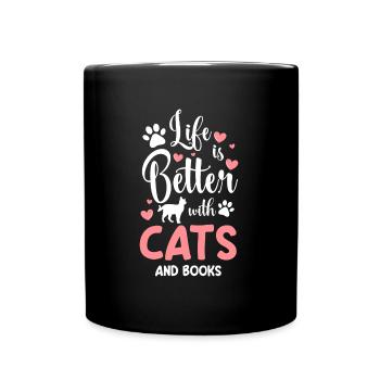 Cats Pet Mistress - Full Colour Mug - black - Front