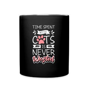 Chat Chat Ami Chat Maîtresse - Mug uni - noir - Devant
