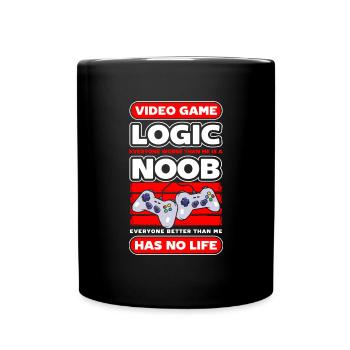 E-Sports Online Computer Geek - Full Colour Mug - black - Front