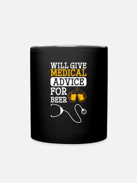 Mediziner Medizin Ärzte - Tasse einfarbig - Schwarz