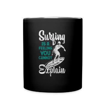 Sports nautiques Surfergirl Sport Cool - Mug uni - noir - Devant