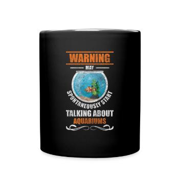 Poisson Aquariophile Nourriture pour poissons - Mug uni - noir - Devant