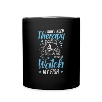 Fish Hobby Algae Goldfish - Full Colour Mug - black - Front