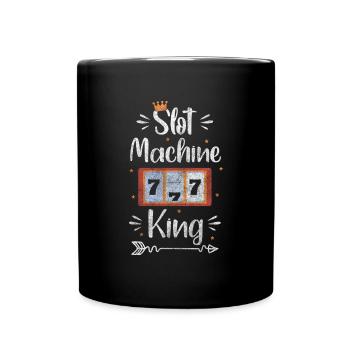 Glücksspiel Glück Glücksschiene Poker - Tasse einfarbig - Schwarz - Vorne