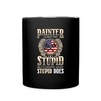 Peinture Colorée Chantier - Mug uni - noir - Devant