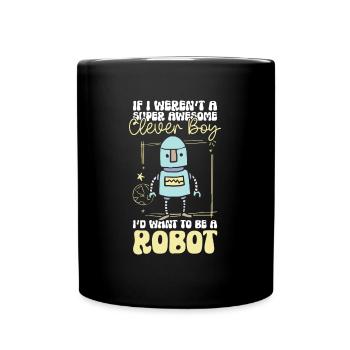 Technicien en robotique mécanique Android - Mug uni - noir - Devant