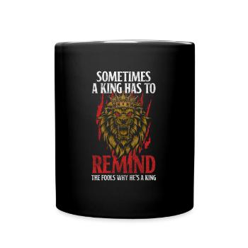 Lion’s Head Safari Chasse au chat sauvage - Mug uni - noir - Devant
