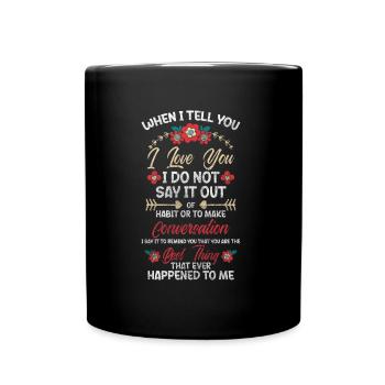 Heart Adventure Premier amour - Mug uni - noir - Devant