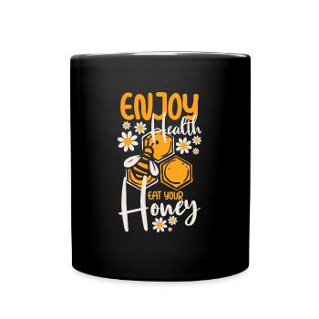 Honey Beekeeping Species Protection - Full Colour Mug - black - Front