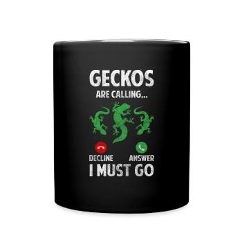 Reptile Tropical Animal Lizard Lover - Full Colour Mug - black - Front