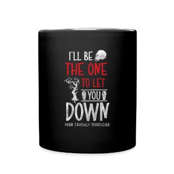 gravedigger profession coffin mourning - Full Colour Mug - black - Front