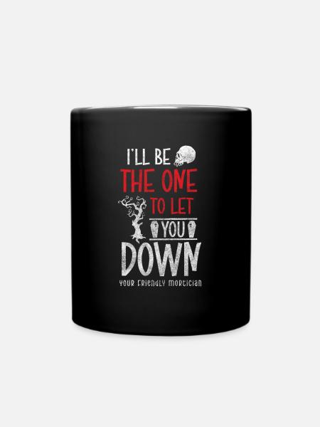 Profession de fossoyeur cercueil en deuil - Mug uni - noir