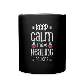 Potion Gesundheit Kräuter - Tasse einfarbig - Schwarz - Vorne