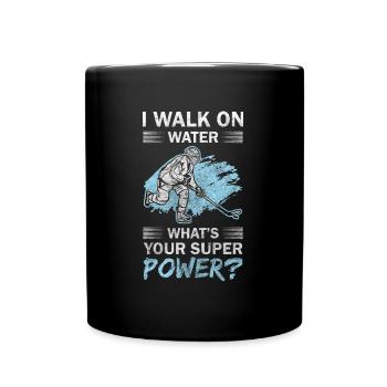 Hockey Schlittschuhe Sportart Wintersport - Tasse einfarbig - Schwarz - Vorne