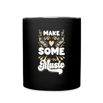 Musician Passion Melody Dancing - Full Colour Mug - black - Front
