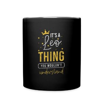 Anniversaire de l’astrologie du Lion - Mug uni - noir - Devant