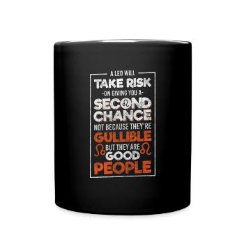 Horoscope Superstition July Leo - Full Colour Mug - black - Front