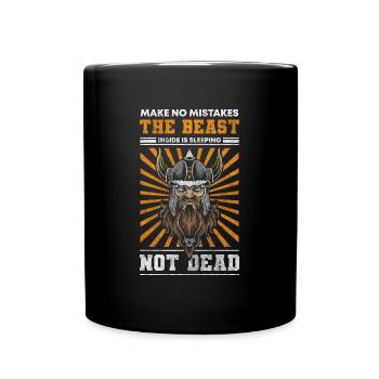 Viking Nordic Lightning allemand - Mug uni - noir - Devant