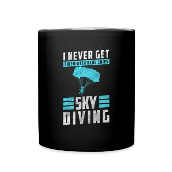 Skydiver Jump Sports extrêmes Vol - Mug uni - noir - Devant