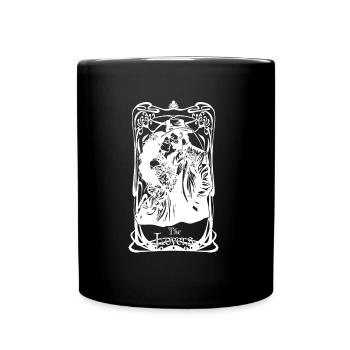 Tarotkarten-Liebhaber - Tasse einfarbig - Schwarz - Vorne