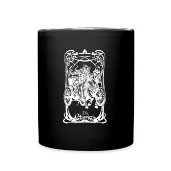 Carte tarot Le chariot - Mug uni - noir - Devant