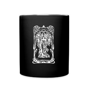 Carte tarot tempérance - Mug uni - noir - Devant