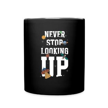 Astronomy Space Galaxy Astronaut - Full Colour Mug - black - Front