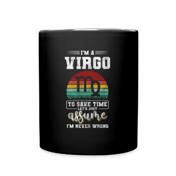 Zodiac Birthday Superstition Stars - Full Colour Mug - black - Front