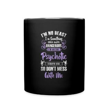 Zodiac sign Scorpio Stars characteristics - Full Colour Mug - black - Front