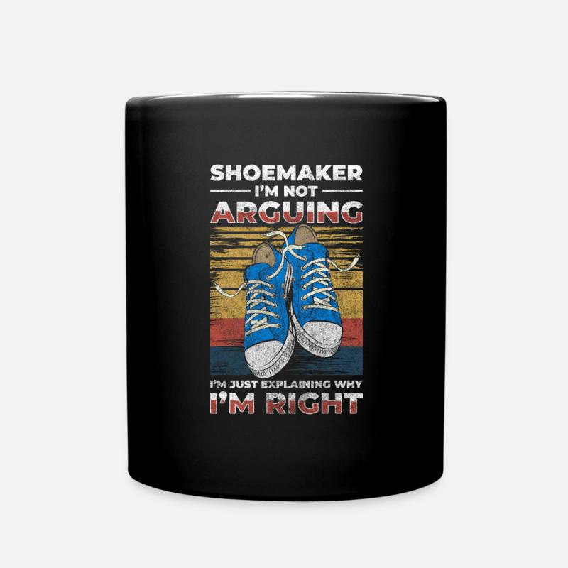 Chaussure artisanale en cuir d’origine - Mug uni - noir